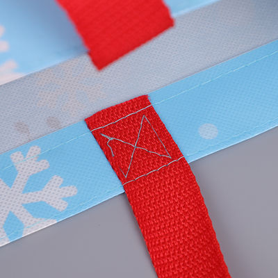 25*30cm Flexo Printing Colorful Chrismas Gift Bags , Laminated Non Woven Bag