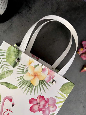 32*11*38cm CMYK Color Luxury Kraft Paper Carry Bags