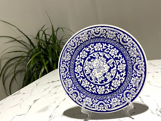 Blue And White Porcelain Food Grade Disposable Paper Plate
