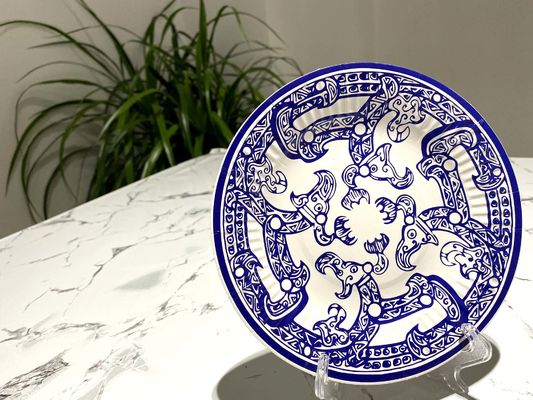 Blue And White Porcelain Food Grade Disposable Paper Plate