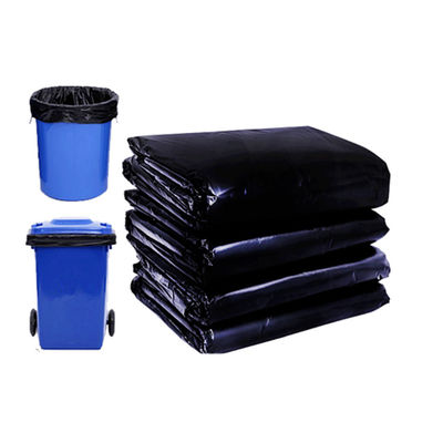 Big Volume Leak Proof Black Polythene For Dustbin , Large Black Plastic Bags